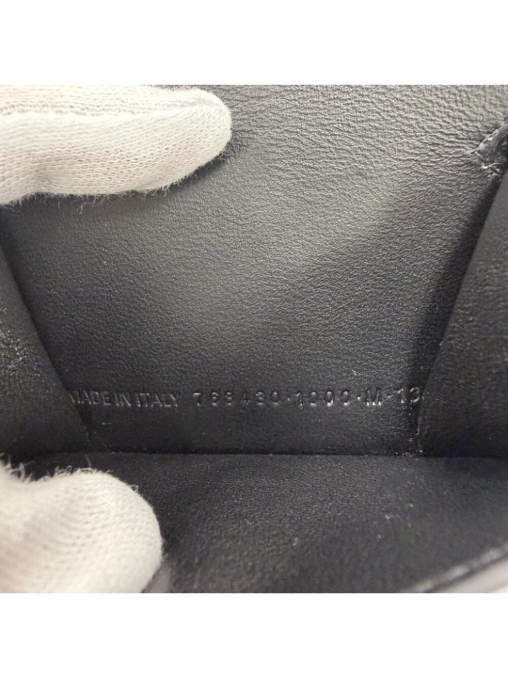 Balenciaga le Cagole Logo Leather Mini Wallet Trifold Black - Picture 11 of 12